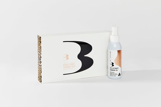 Fake Tanning Oil & Back and Body Mitt Kit